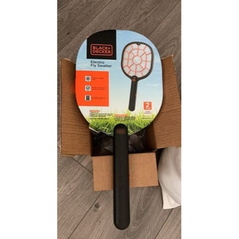 New Bug Zapper Racket – Electric Fly Swatter for Gnats, Mosquitoes, & More